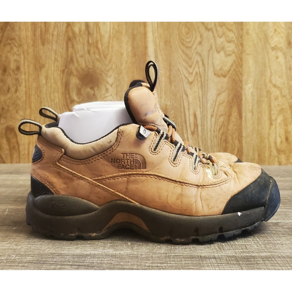 The North Face Nubuck Leather Hiking Shoes Women's Size 6.5 Brown